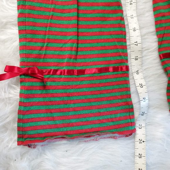 Copper Key Girls Christmas Striped Leggings,  7/8 - Picture 5 of 5